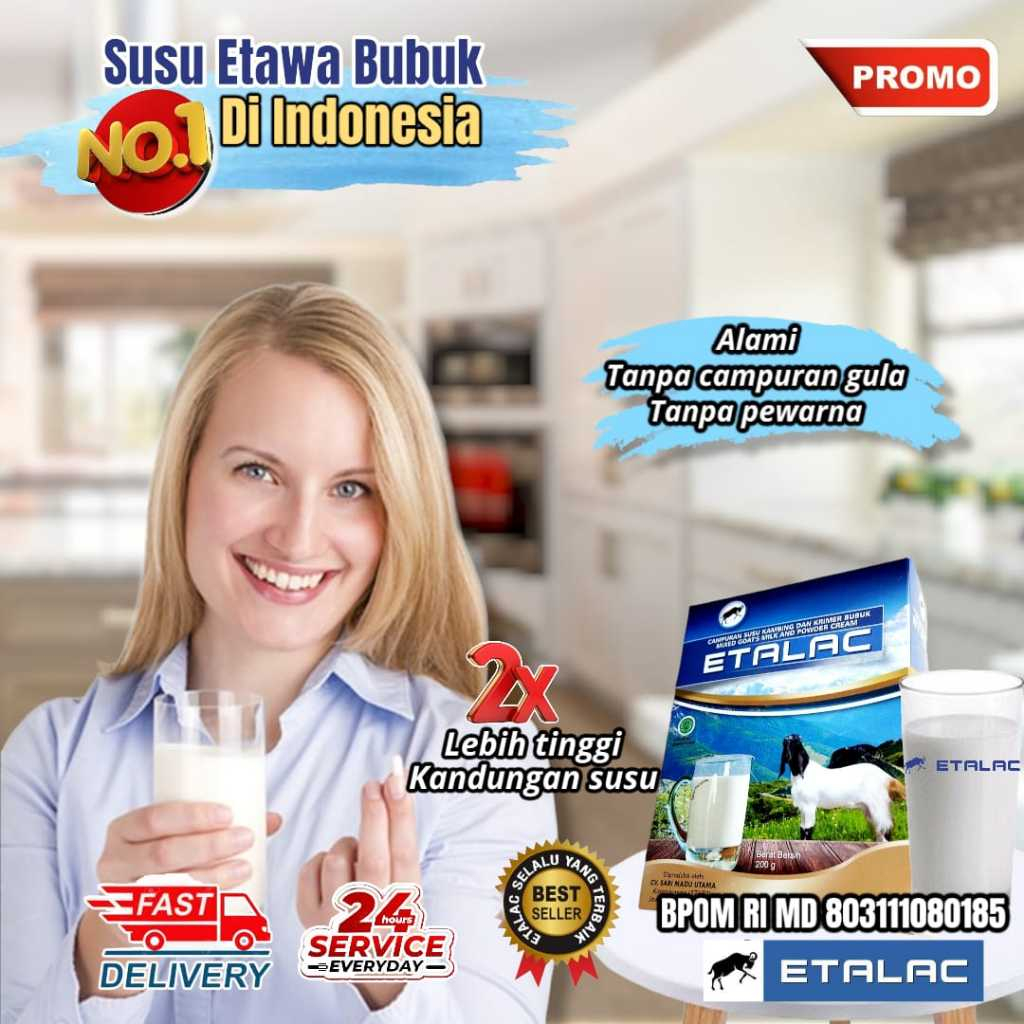 

(2 BOX) Susu Kambing ETAWA ORIGINAL 100% Tanpa Campuran Gula dan Non Kolestrol