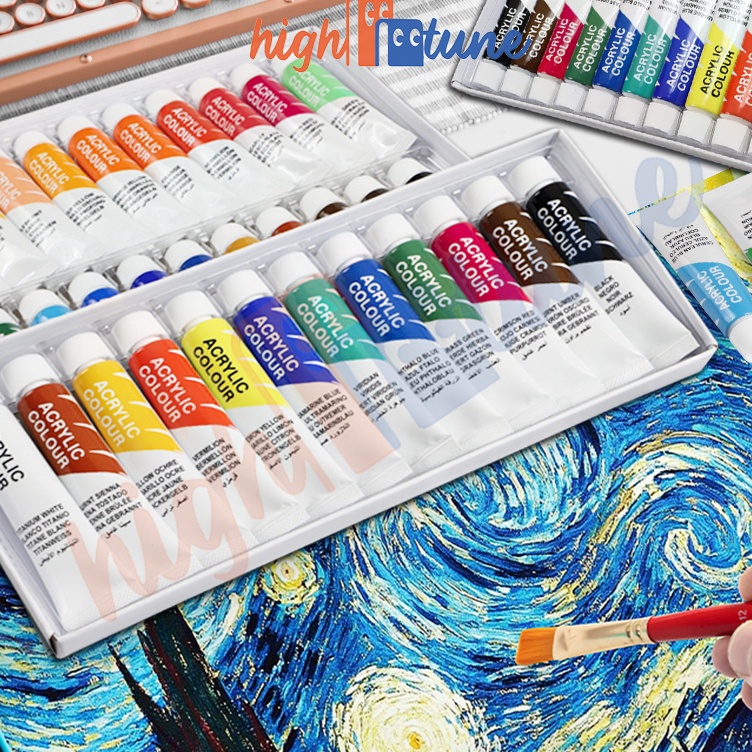 

Top Now Hightune Cat Akrilik Set 1224 Warna 1ml Acrylic Paint Color Set Painting Lukis Kanvas