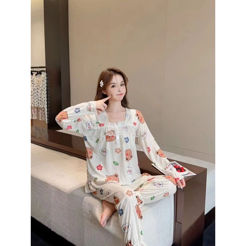 Baju Tidur Wanita Bahan Crinkle