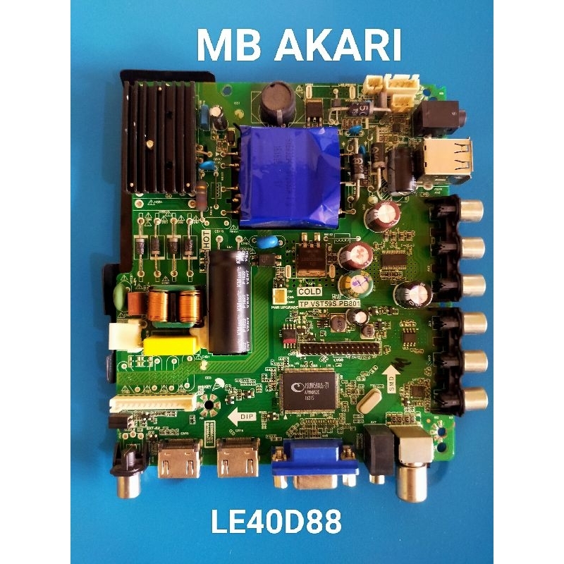 MB LE40D88 MAINBOARD MOTHERBOARD MODULE MESIN  TV LED AKARI LE40D88
