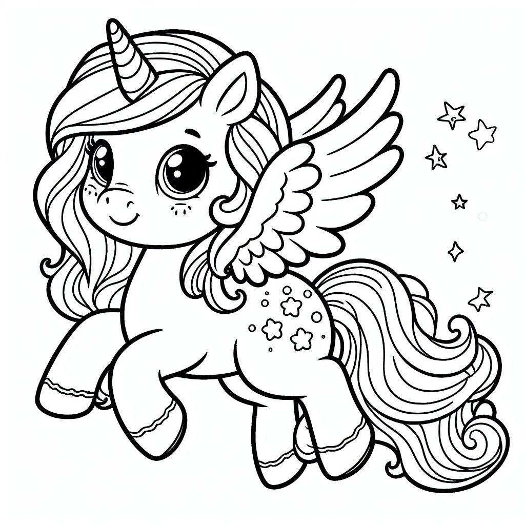 

Kertas Gambar Mewarnai Untuk Anak TK & Paud Tema : Unicorn Isi 20 Lembar Mewarnai