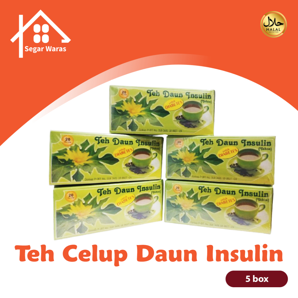 

Teh Celup Daun Yakon Insulin 5 Box Obat Kencing Manis Diabetes Penurun Gula Darah Alami