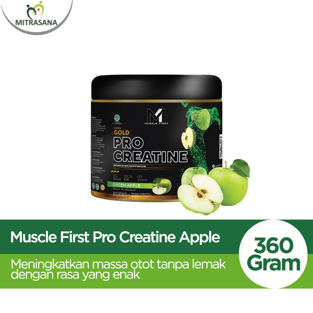 

MUSCLE FIRST Pro Creatine 360g - Menambah Massa Otot Suplemen Fitness