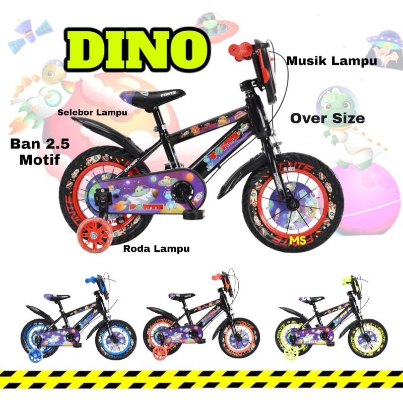 Sepeda Anak Laki Laki Bmx 12 inch 16 inch 18 inch Tango Fonte Dino Terbaru Sepeda anak 16 inch 18 in
