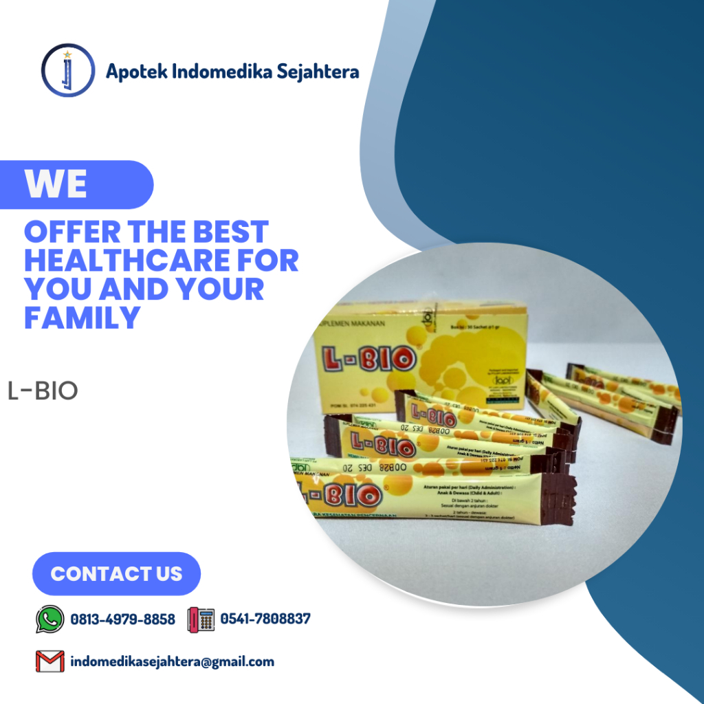 L-BIO SACHET/ OBAT SERBUK DIARE BAYI/ SUPLEMEN PENCERNAAN BAYI