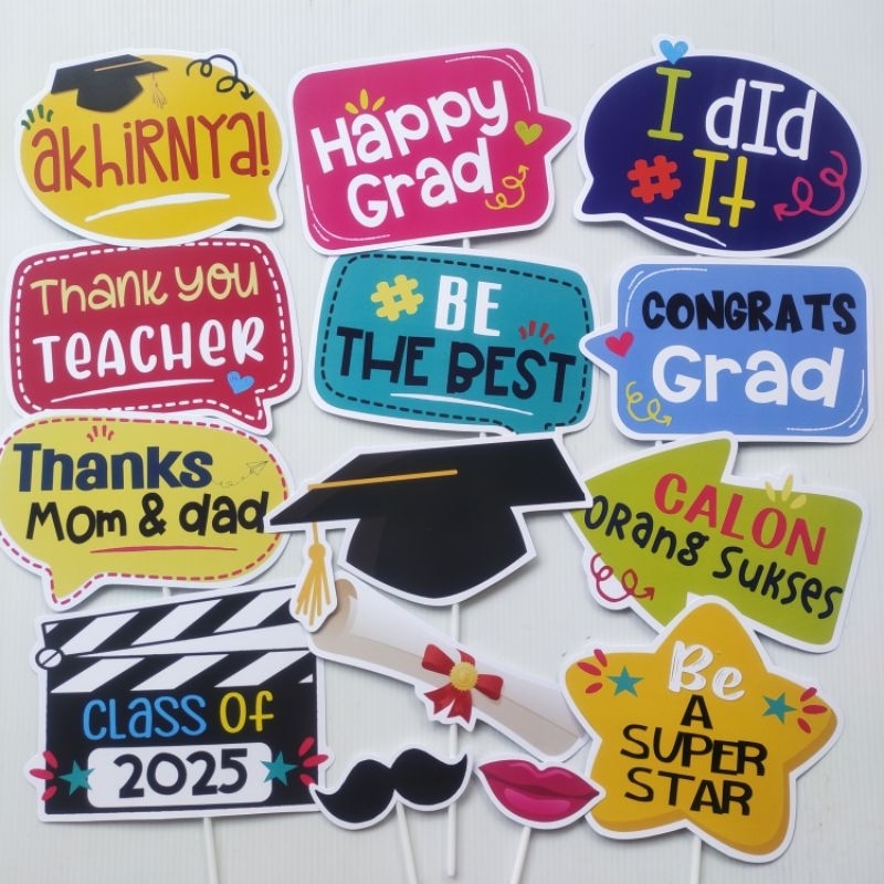 READY PROPS GRADUATION PROPS PHOTOBOOTH WISUDA
