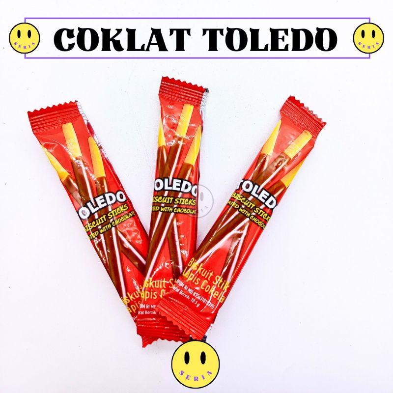 

COKLAT TOLEDO BISKUIT STIK BERLAPIS COKLAT ISI 60 PCS