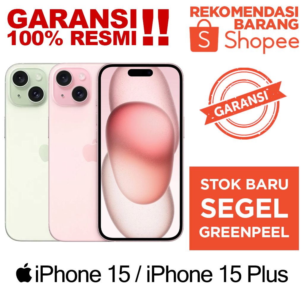 APPLE IPHONE 15 / IPHONE 15 PLUS 128GB / 256GB GARANSI RESMI