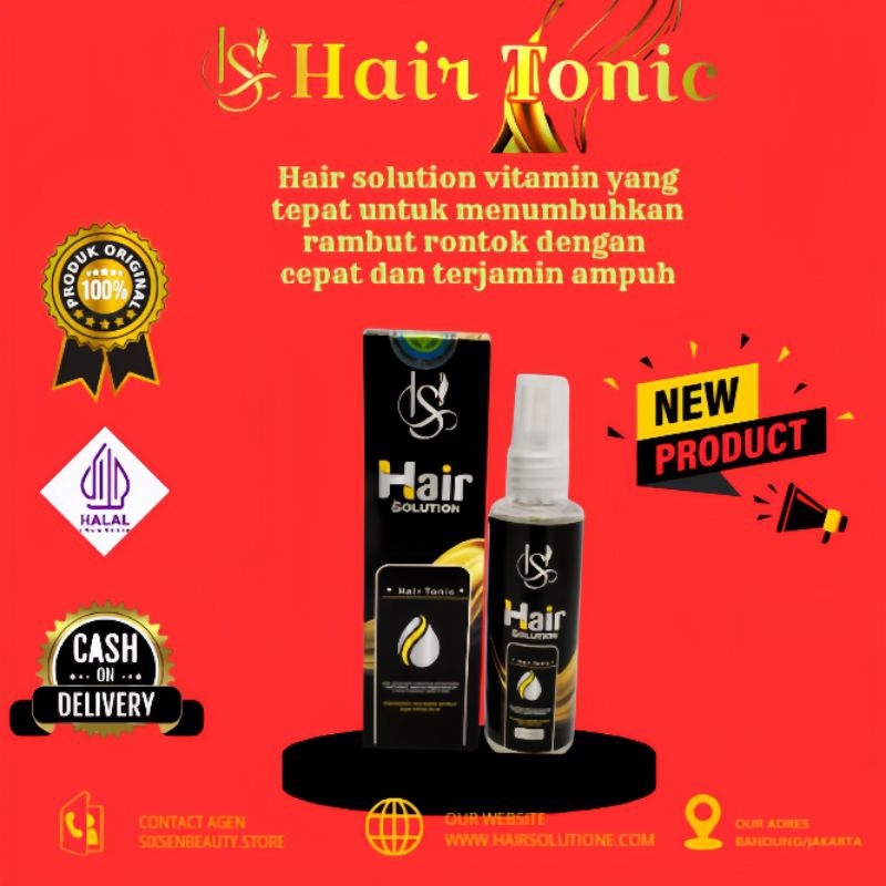 Hair Solution - Penumbuh Rambut Rontok | Mencegah kebotakan dini | terjamin ampuh