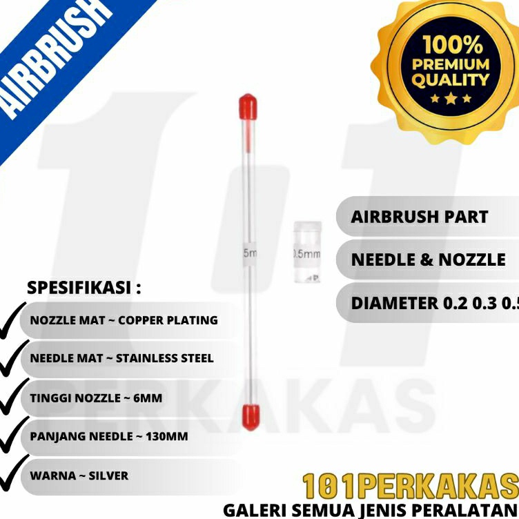 

KODE P94N Airbrush Nozzle dan Neddle Part 2 3 5mm Untuk Airbrush Made in China