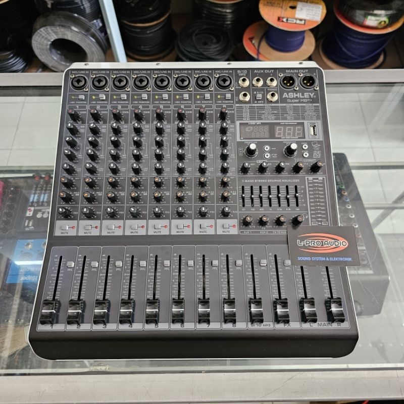 Mixer ASHLEY SUPER M8 PRO Original ASLI mixer 8chanel