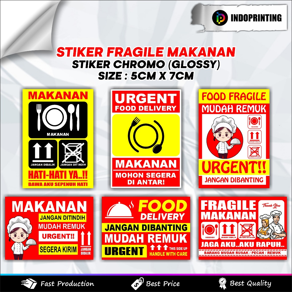 

STIKER FRAGILE MAKANAN (ISI 100 PCS)