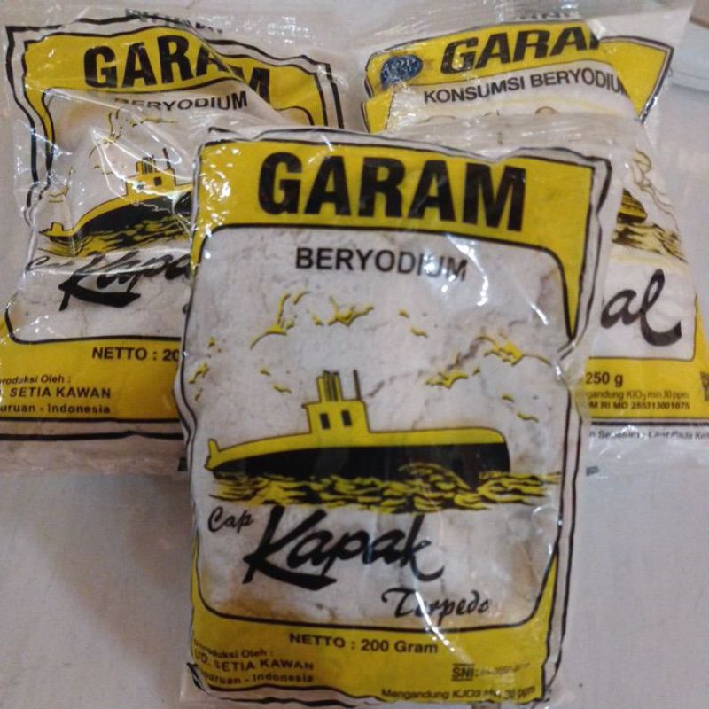 

garam dapur 200g dapatkan 3 dengan harga 4.000