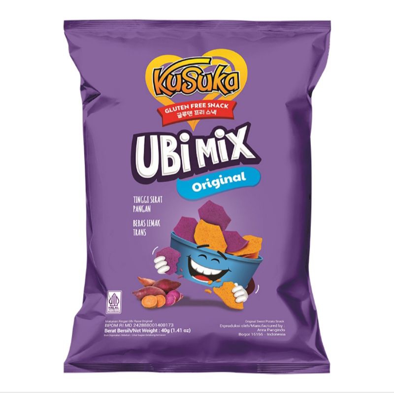 

Kusuka Ubi Mix Keripik ubi rasa original 40g