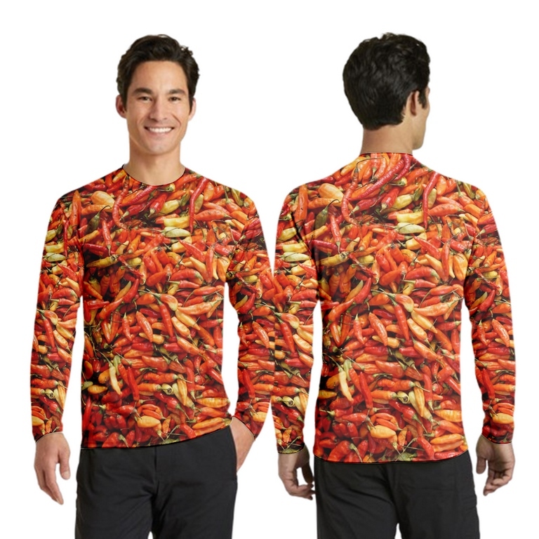 baju atasan pria motif unik cabe rawit - jersey cabai terunik [BISA COD]