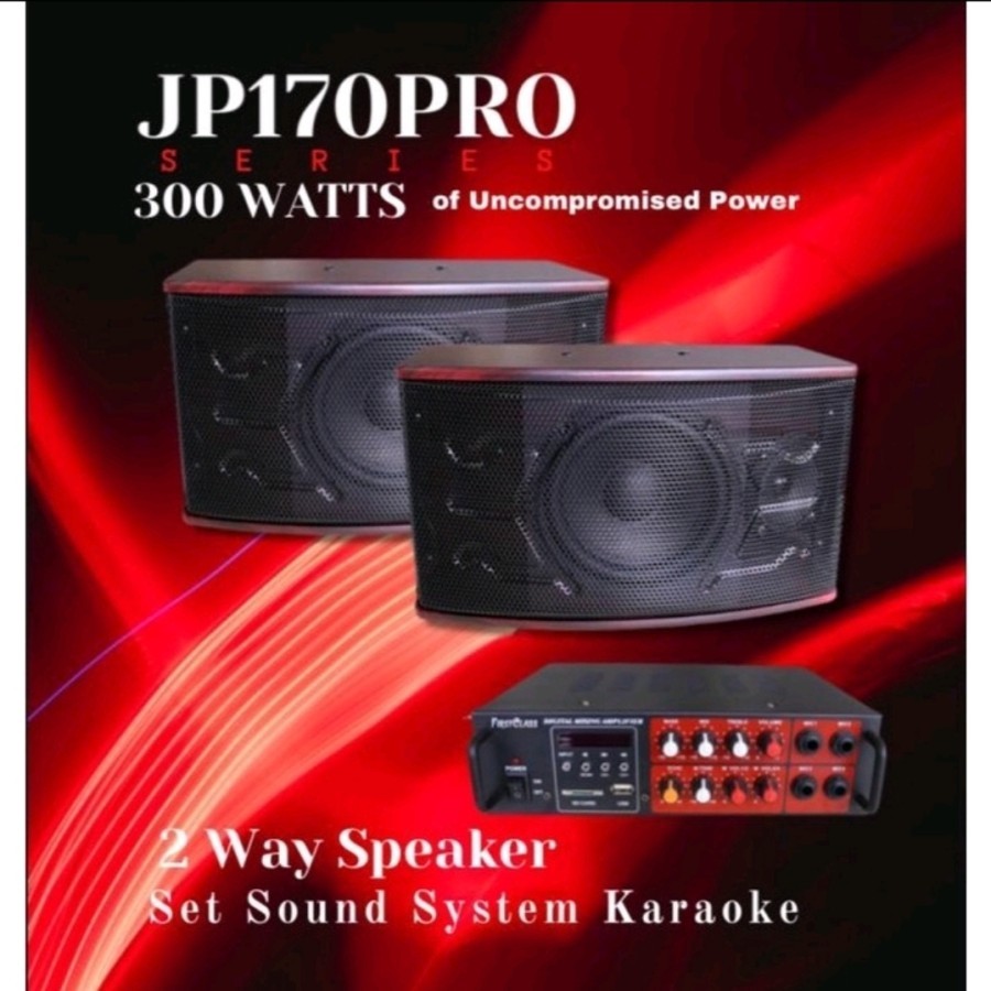 PAKET SOUND SYSTEM FIRST CLASS JP 170 PRO PAKET KARAOKE 6,5 INCH