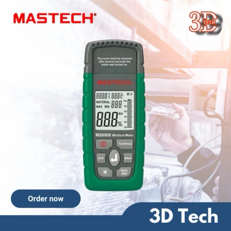 Concrete Wood Moisture Meter Mastech MS6900 Beton Kayu Semen MC Tester