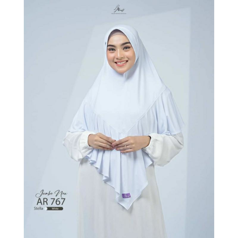 AR 767 JUMBO Hijab Ar Rafi Jilbab Bergo Instan Terbaru Free Minibag