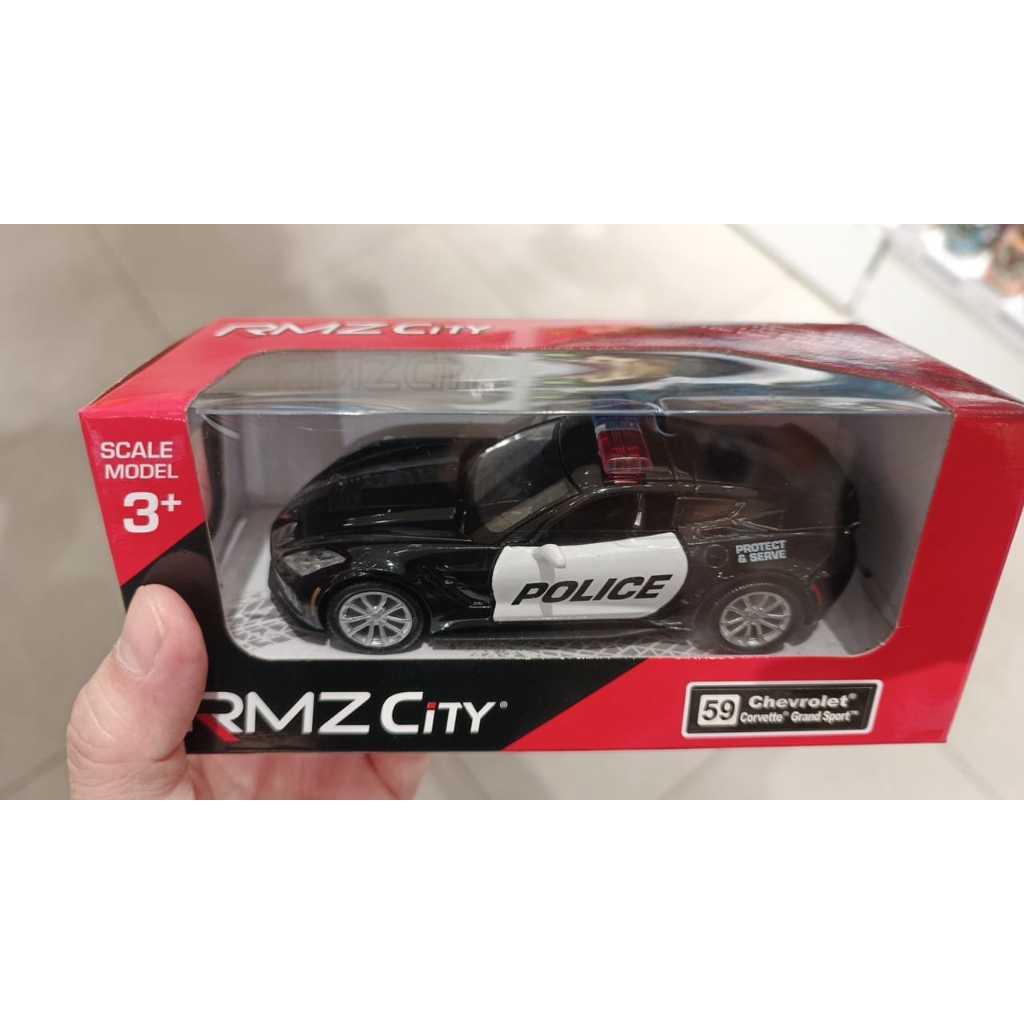 Diecast RMZ City Chevrolet Corvette Grand Sport Mobil Polisi