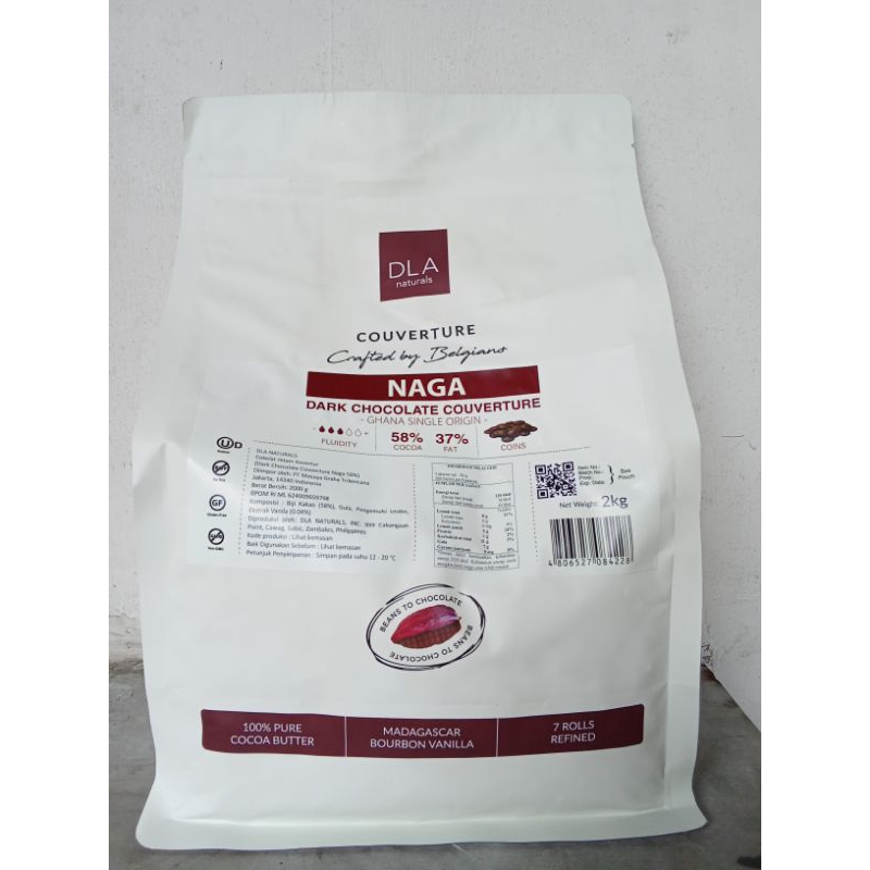 

DLA COUVERTURE CHOCO DARK 58% NAGA 2KG / IVANA/ GUIMARAS