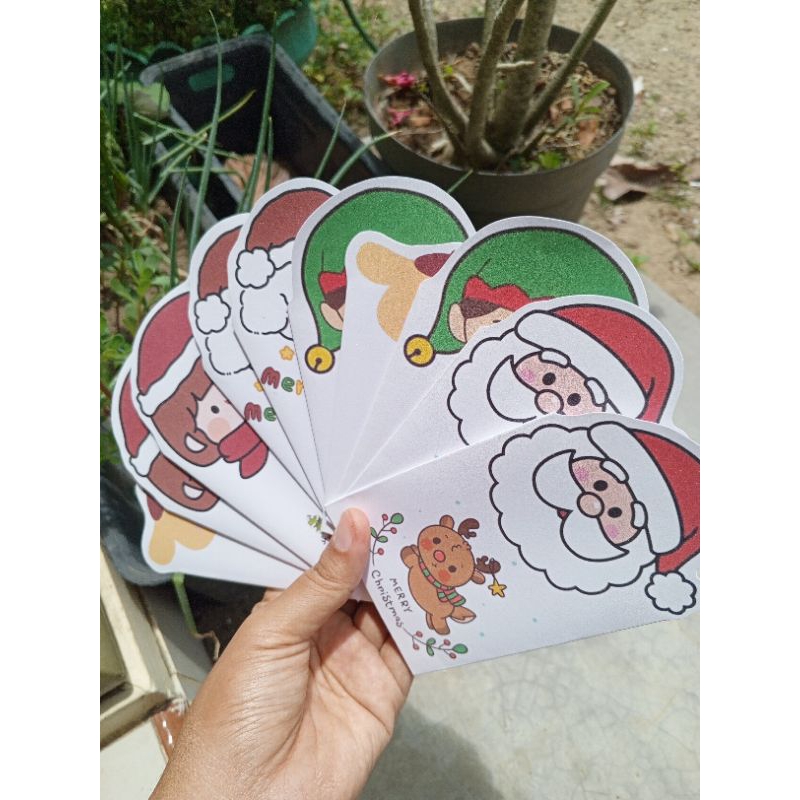 

Amplop Natal 3d karakter Merry Christmas - isi 8 pcs free sticker