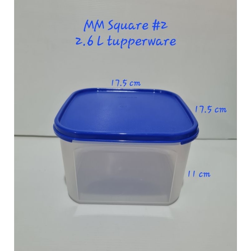 MM Square #2 2.6 L tupperware