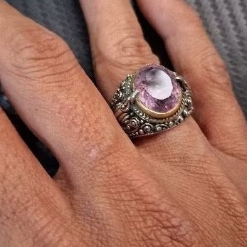 CINCIN BATU KECUBUNG KALIMANTAN NATURAL AMETHYST