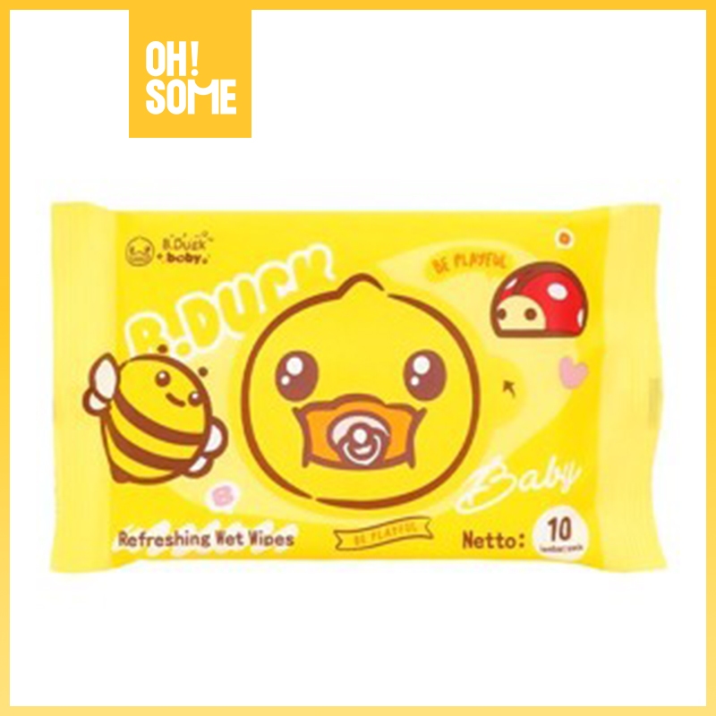 OHSOME - B.Duck Baby·Refreshing Wet Wipes Tissue Basah Bayi 10pcs