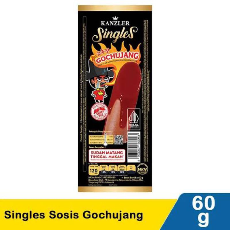 

kanzler singles gochujang (siap makan) 60gr
