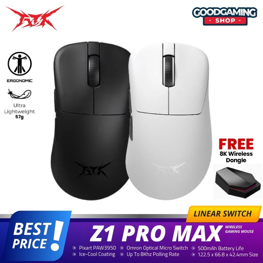 VGN ATK Blazing Sky Z1 Pro Max PAW3950 Ultra Wired Wireless Gaming Mouse