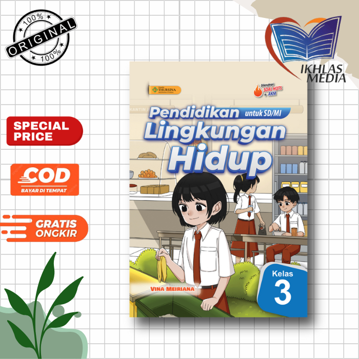 Buku PLH Kelas 3 SD Buku Pendidikan Lingkungan Hidup Penerbit Thursina