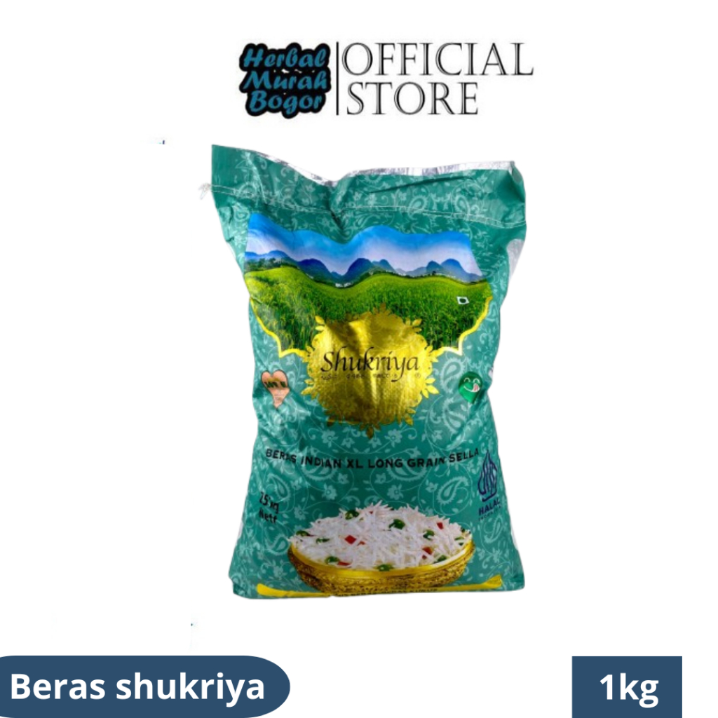 

Beras Basmati India - Shukriya Kemasan 1kg Beras Cocok Untuk Nasi Kebuli