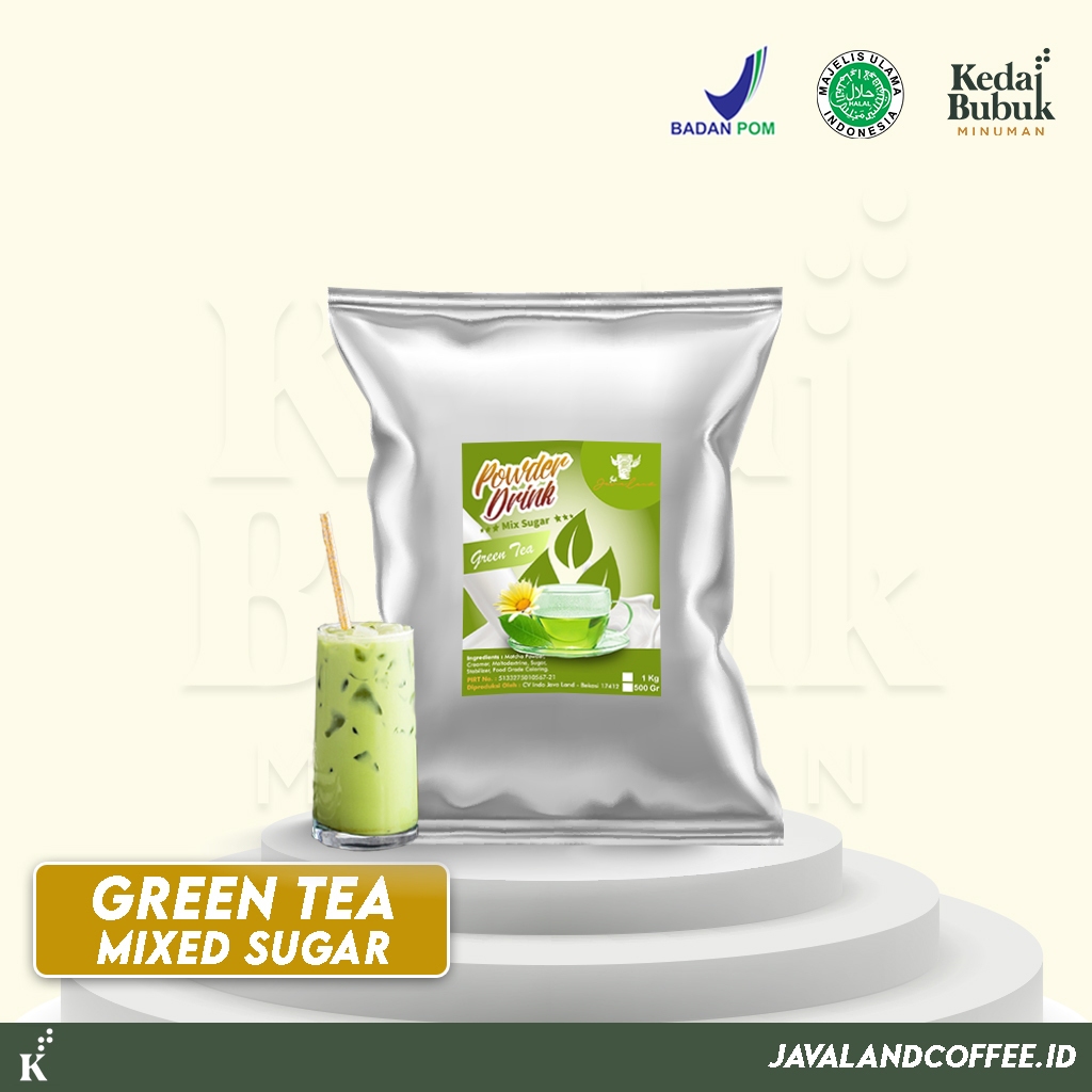 

Javaland Bubuk Minuman Rasa Grean Tea / Matcha 1Kg - Premix | Bubble Powder Drink Boba