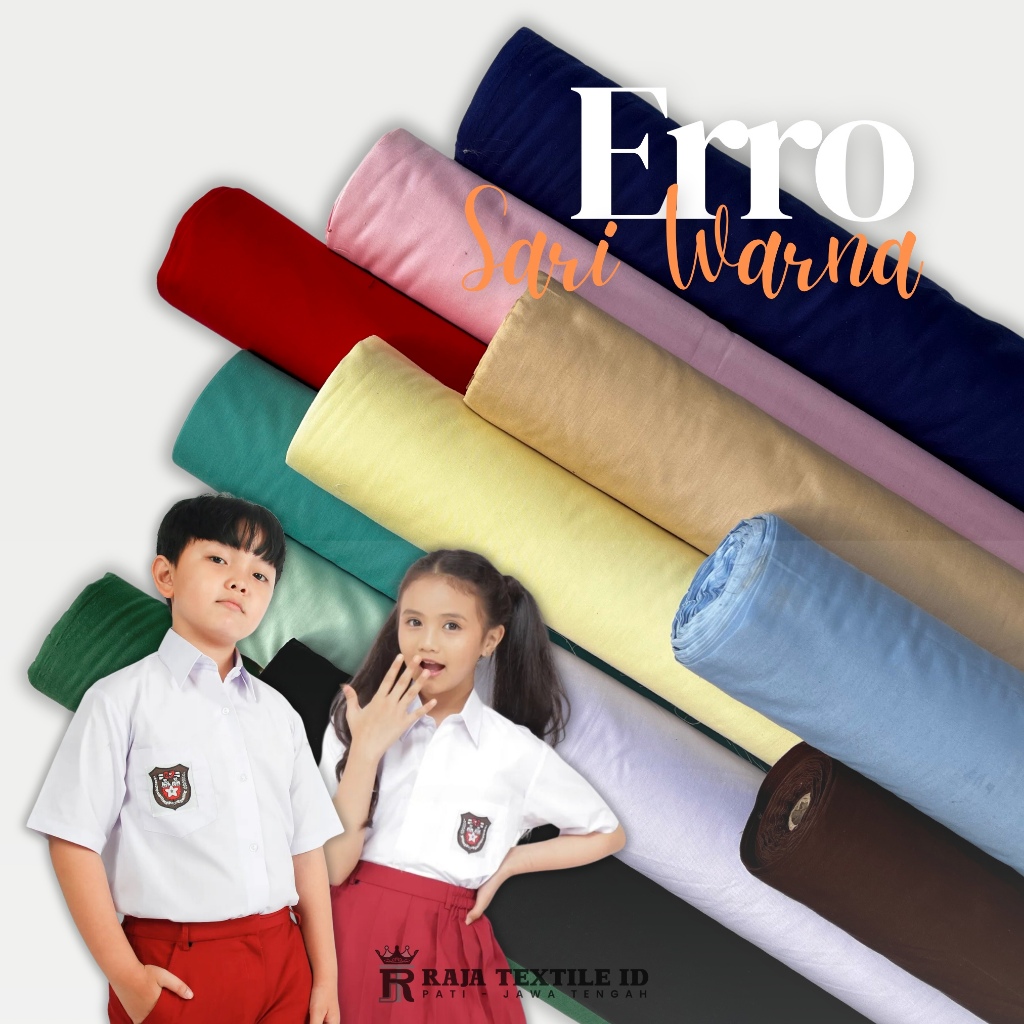 Kain Erro Ero Hero Errow Golden Mella Sari Warna Bahan Seragam