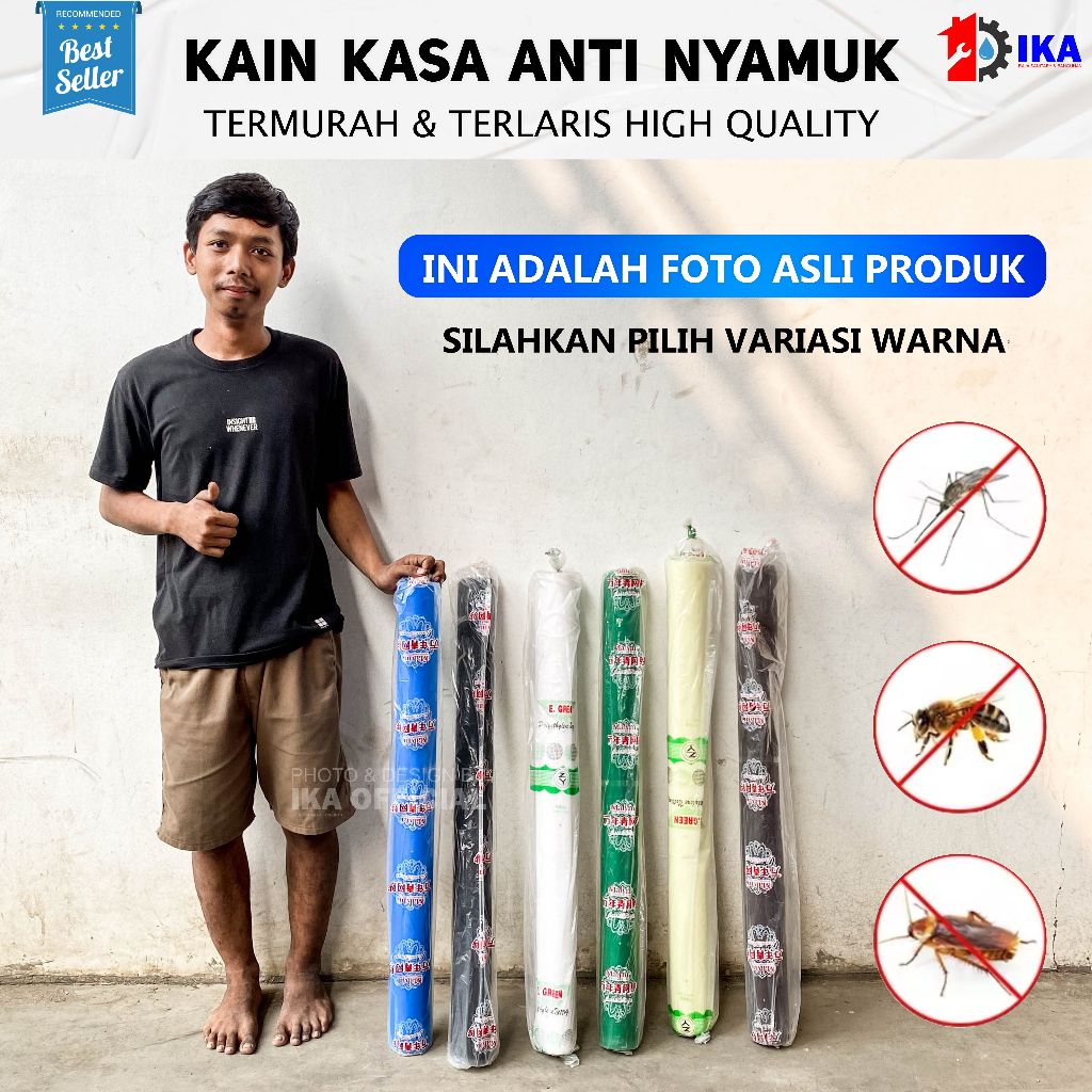 Kawat Kain Kasa Nyamuk Strimin Nylon 1 Roll 10-15 Meter Anti Serangga dan kuat