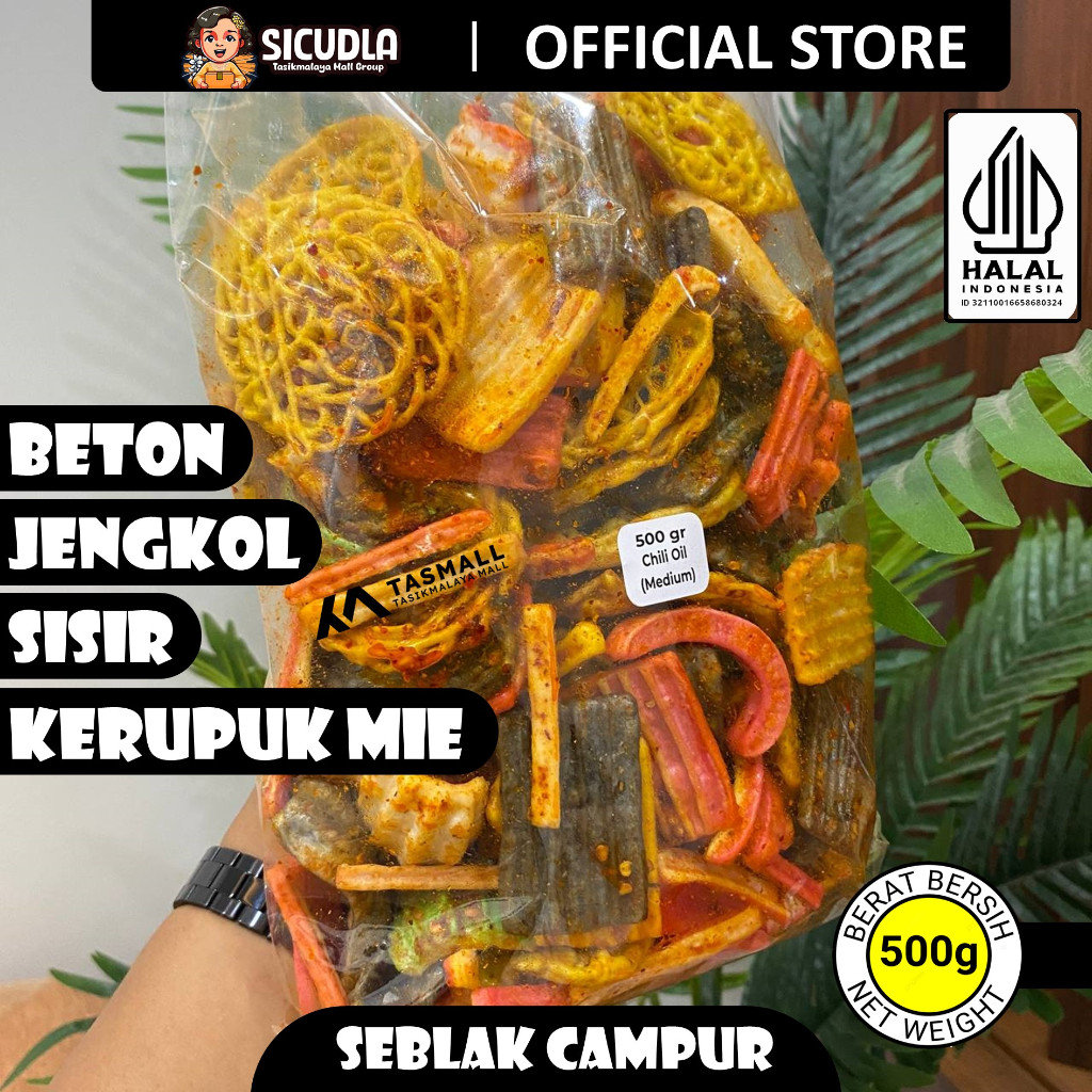 

500gr - SEBLAK CAMPUR SiCudla [SEBALK BETON-SEBLAK ASBES JENGKOL-SEBLAK KERUPUK MIE-SEBLAK SISIR]