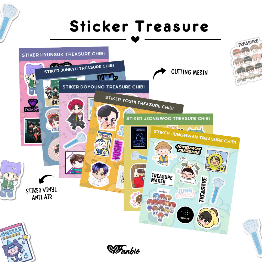 

STIKER TREASURE CHIBI KARTUN CUTE