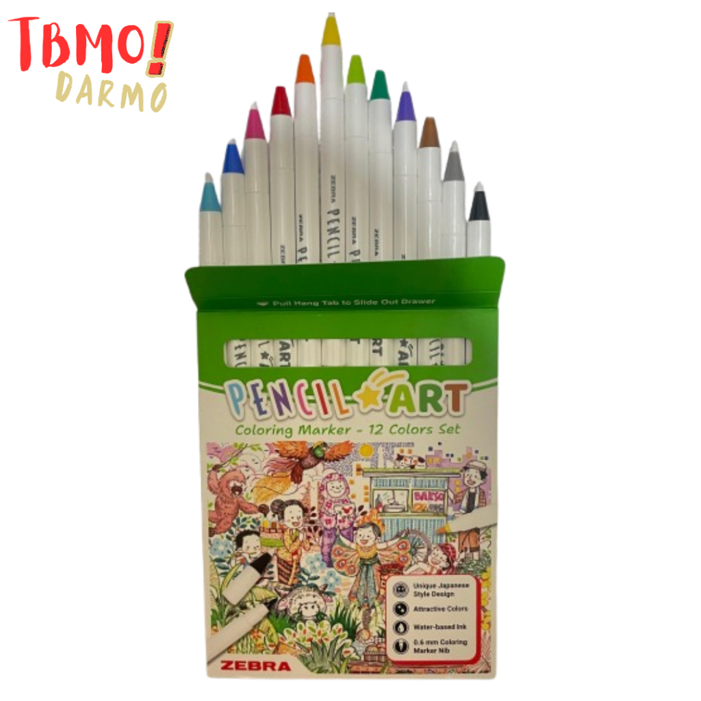 

TBMO PENCILART ZEBRA 0.6MM SET 12