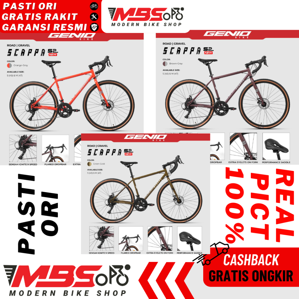 Sepeda Roadbike United Balap 700c Boston 1.0 Genio Scappa GX