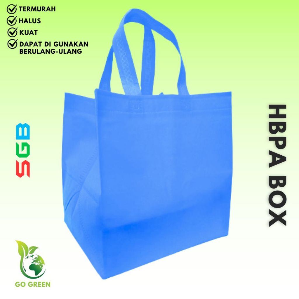 

1 LUSIN ( 12 PC ) Tas HBPA BOX untuk isi BOX 25X25 bahan 75gm / Goodie Bag