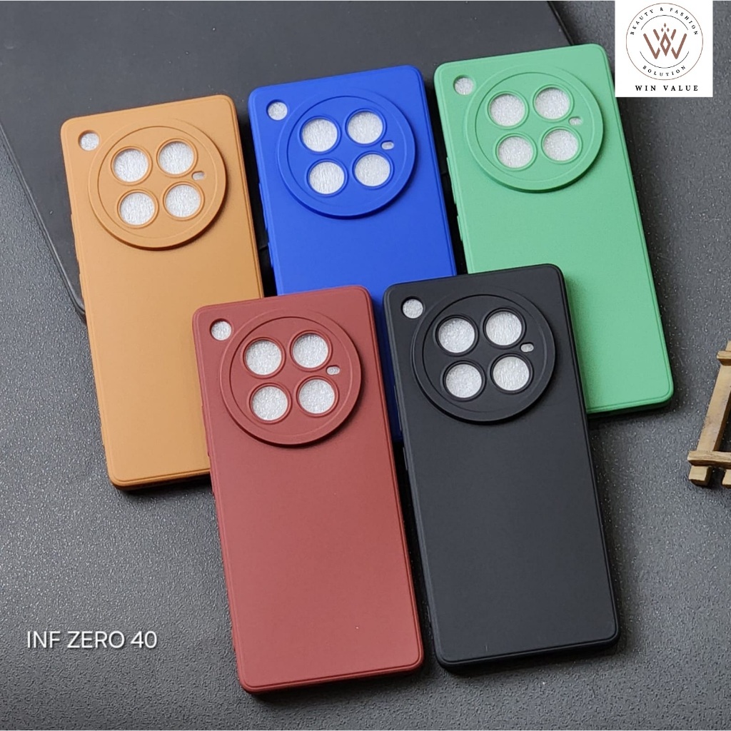 Infinix Zero 40 Case Pro Kamera Softcase Black Matte Case Infinix Zero 40
