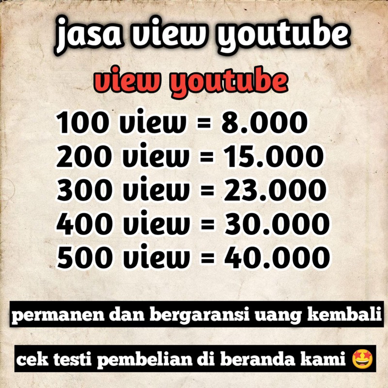 jasa view youtube dan like vidio youtube