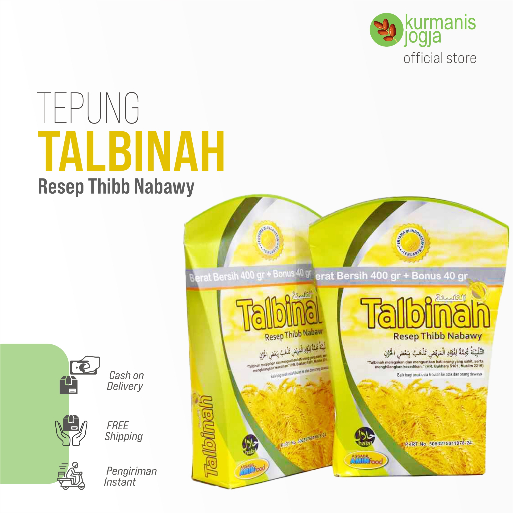 

Tepung Gandum Talbinah Thibb Nabawy 400gr + 40gr Original