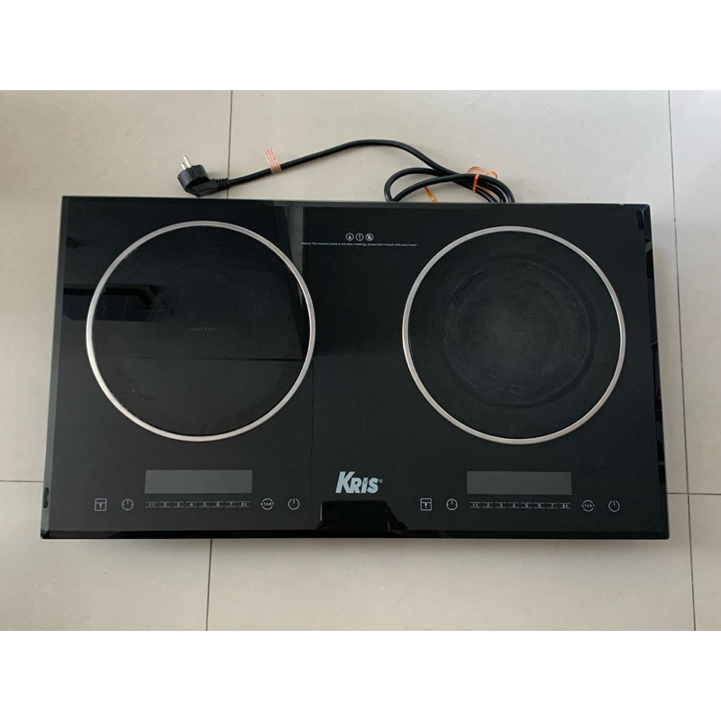 Preloved Kris kompor listrik keramik induksi 2 tungku hitam second bekas