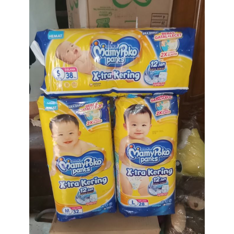 Pempes Mamypoko Pants Mamypoko celana Mamypoko S Mamypoko M Mamypoko L Mamypoko XL26 Mamypoko NB-S44