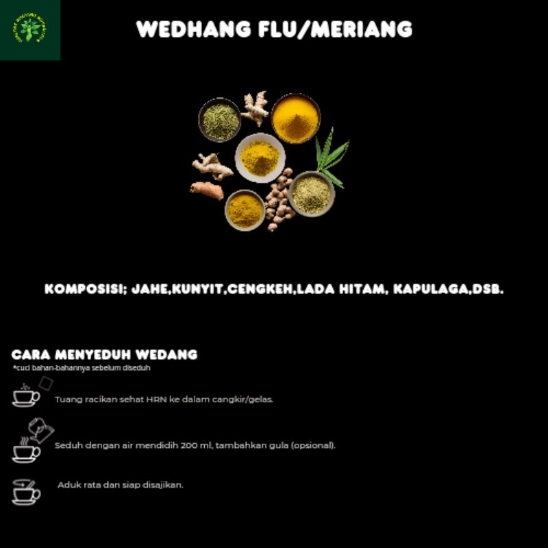 

wedhang flu meriang/influenza