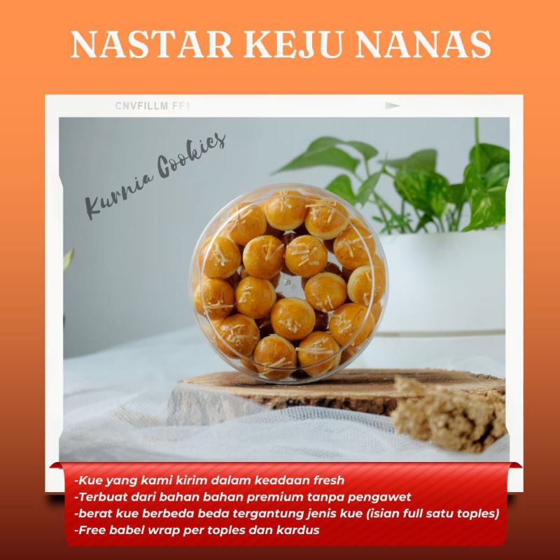 

Kue Kering Nastar Selai Nanas Toping Keju Isi 250 Gram Butter Wijsmann (tidak full)