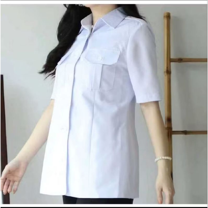 Baju Dinas Putih Pns Wanita Baju Pdh Wanita Putih Seragam Putih Pns Wanita Baju Putih Atasan Pns