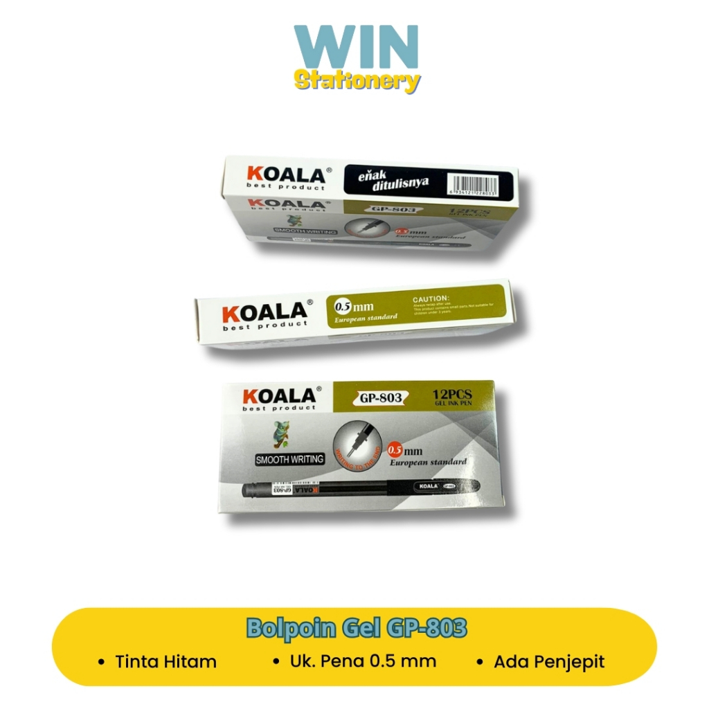 

Bolpoin Gel Ink Pen Koala GP-803