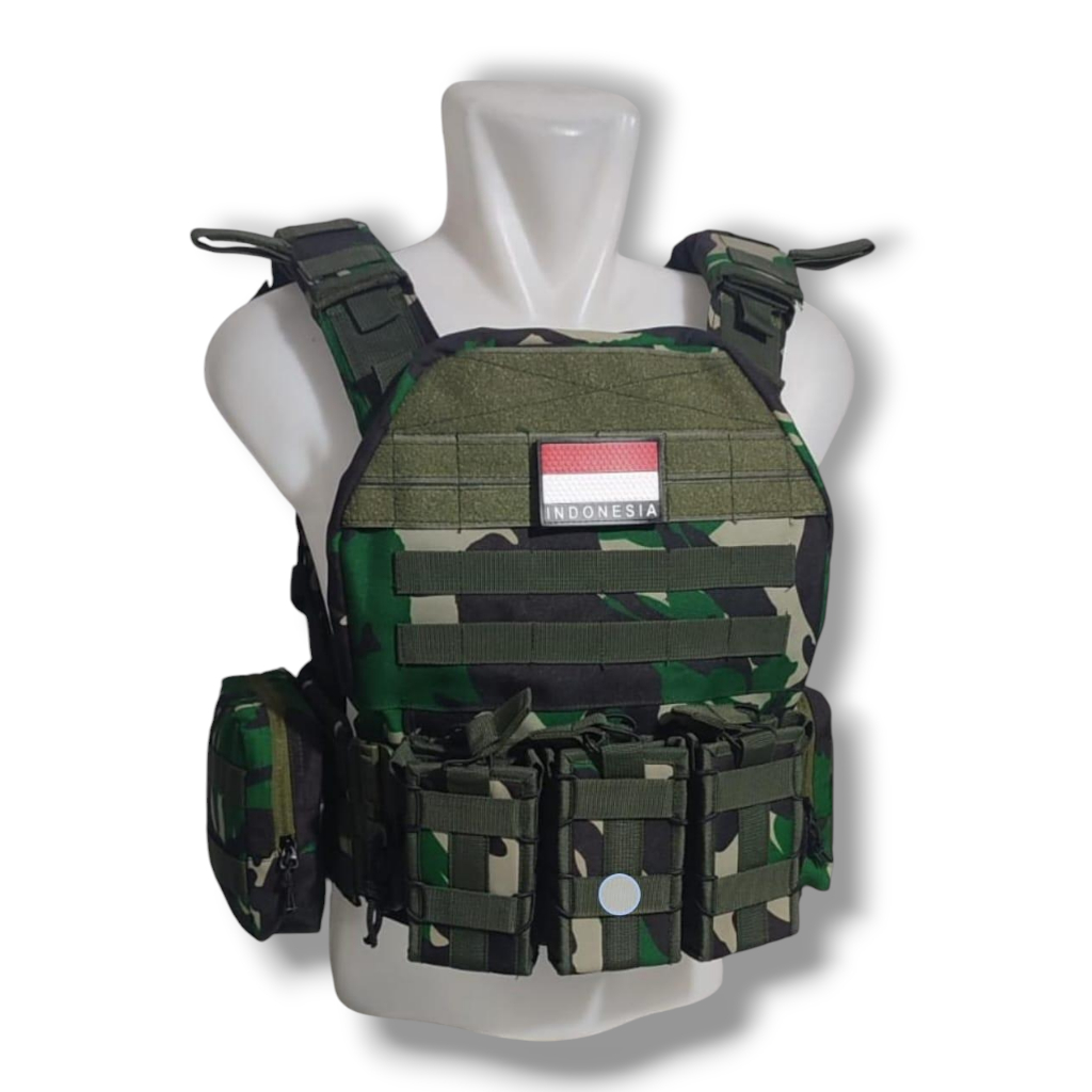 Bodyvest Tactical Black Mamba Rompi Tni Brimob